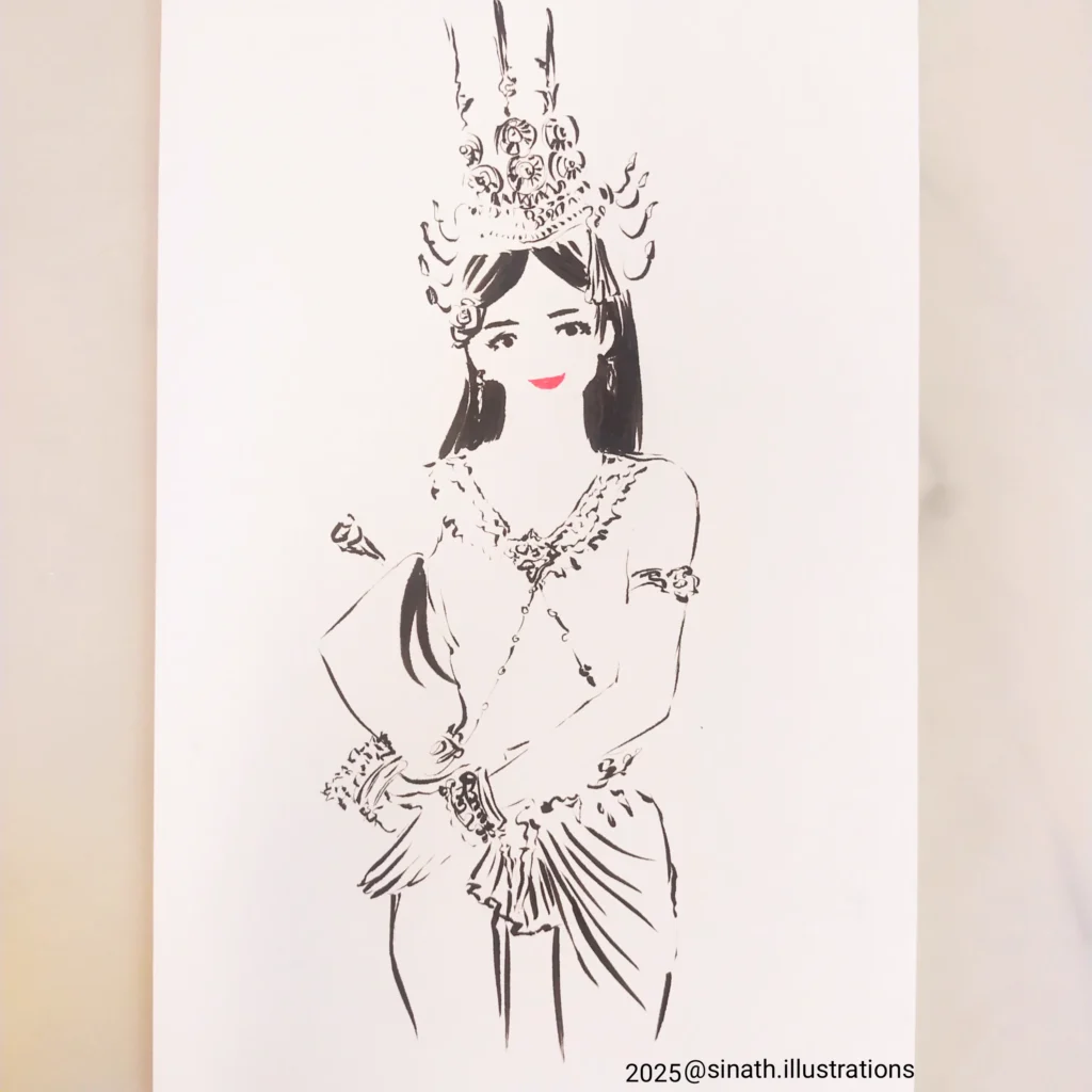 Apsara pose — Sinath Bou