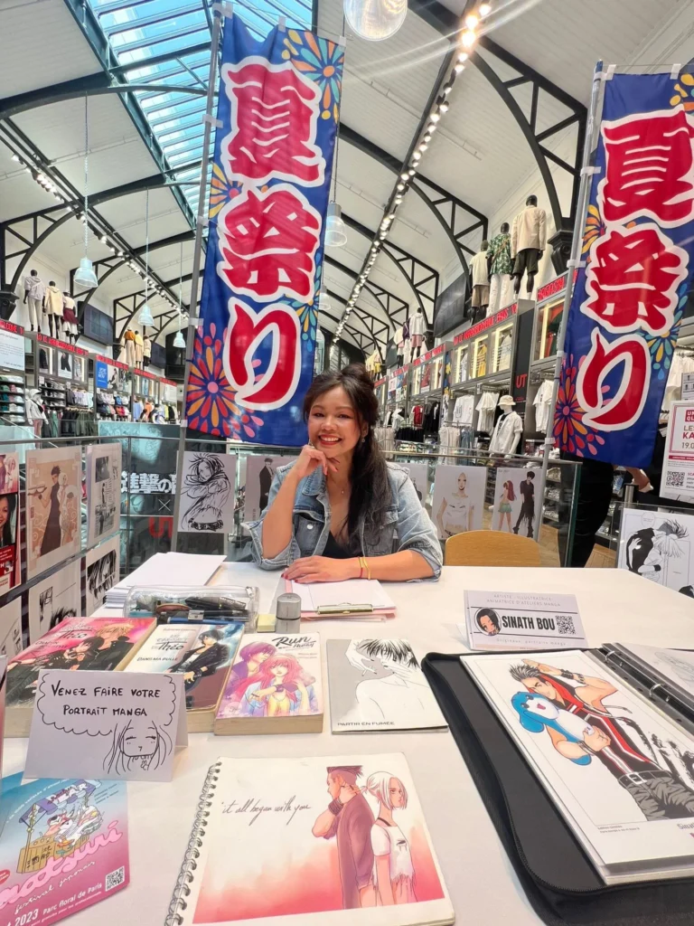 Sinath_Bou_Portraits_manga_Magasin_Uniqlo_1