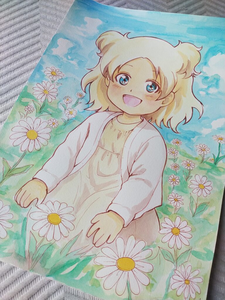 Commission – Portrait manga d&rsquo;une enfant — Sinath Bou
