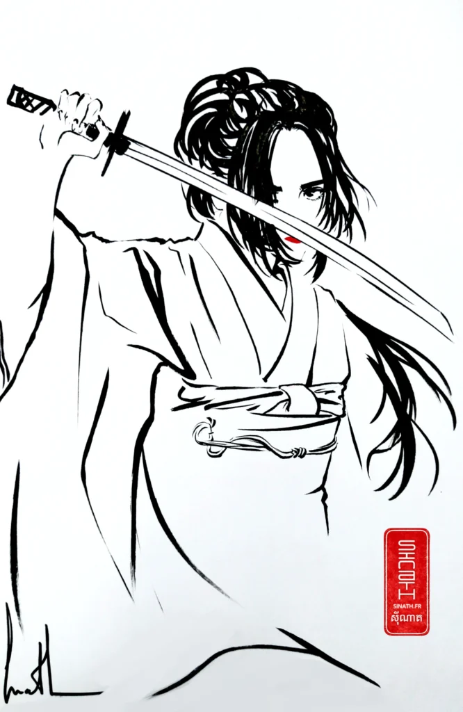 Katana woman — Sinath Bou