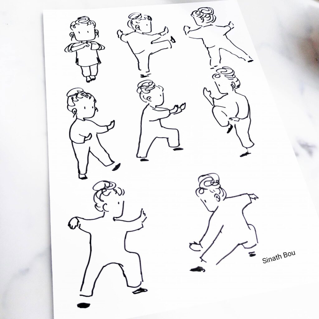 Taichi mouvements — Sinath Bou